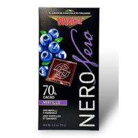 Čokolada tamna s borovnicom i bademima NOVI 57g