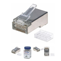 LAN konektor, RJ45 Cat6, STP, pakiranje 90kom., za stranded kabel