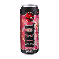 HELL ENERGY DRINK 500ml STRAWBERRY BANANA 12/1 P-1