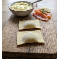 Ravioli - Dimljena Pastrmka i Pire Krompir