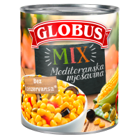 GLOBUS MEDITERANSKI MIX KUKURUZA SA MASLINAMA 300g P-12
