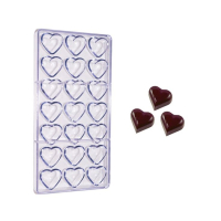 Plastični kalup za praline srce COO1
