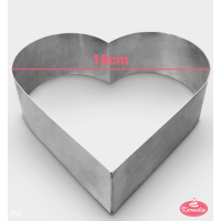 Srce Inox Kalup 18x18 H7cm Karadag Metal
