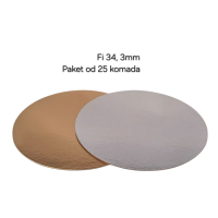 Podmetač Zlatni/Srebreni 3mm- fi 34 cm 25/1