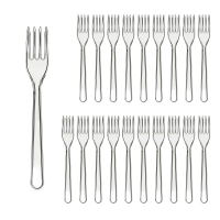 Plasticne Viljuške Lux 100/1 prozirne