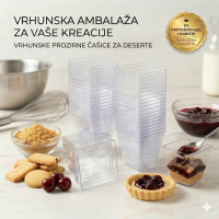 Prizma čaše za desert Velike 200 ml 25/1