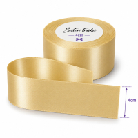 Saten traka 4 cm zlatna
