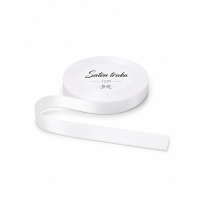 Saten traka 1 cm bijela