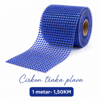 Cirkon traka plava 1m x 12 cm