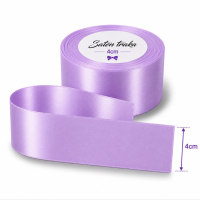 Saten traka 4cm lila