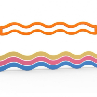 Sjekač za fondan u obliku spirale