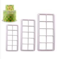 Plastični Set Sjekača 3Kom - Mozaik (Kocka)