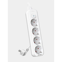 PRODUŽNI KABAL DELI SA PREKIDAČEM 4 UTIČNICE 5m ET436