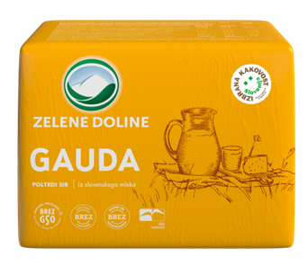 SIR GAUDA 45%mm MALI cca 1,25Kg Zelene Doline