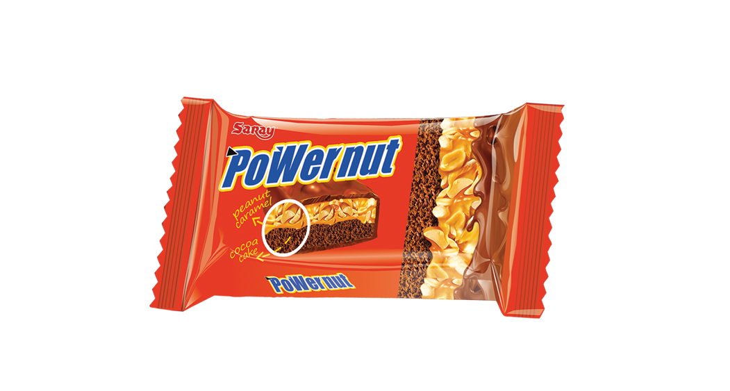 SARAY POWERNUT KARAMEL&KIKIRIKI BAR 35g 12/1 P-1