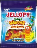 JELLOPY WORMS FIZZY 80 GR. x 12 KOMADA