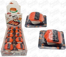 SUSHI MARSHMALLOW GUMMY BLACK 15 GR. x 20 KOMADA