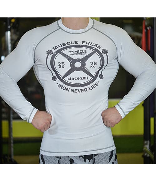 MF RASH GUARD WHITE SINCE 2011