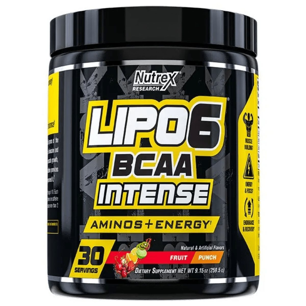 NUTREX LIPO 6 BCAA INTENSE FRUIT PUNCH 30 SERV