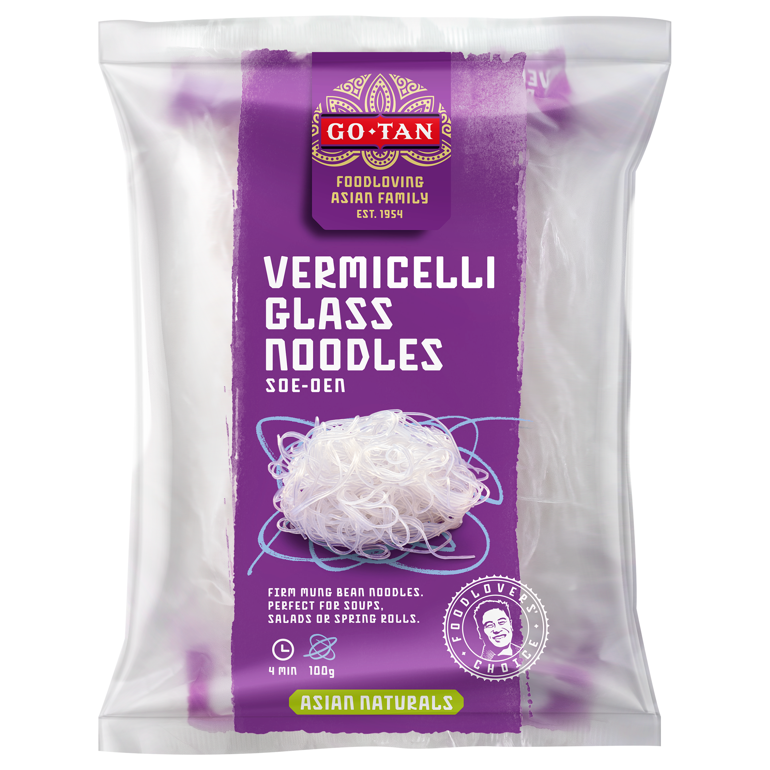 NUDLE VERMICELLI 100 GR GO TAN