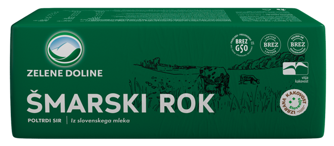 SIR ŠMARSKI ROK 25%mm VELIKI cca 2,50kg Zelene Doline
