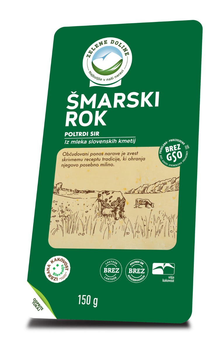 SIR ŠMARSKI ROK REZANI 150gr Zelene Doline