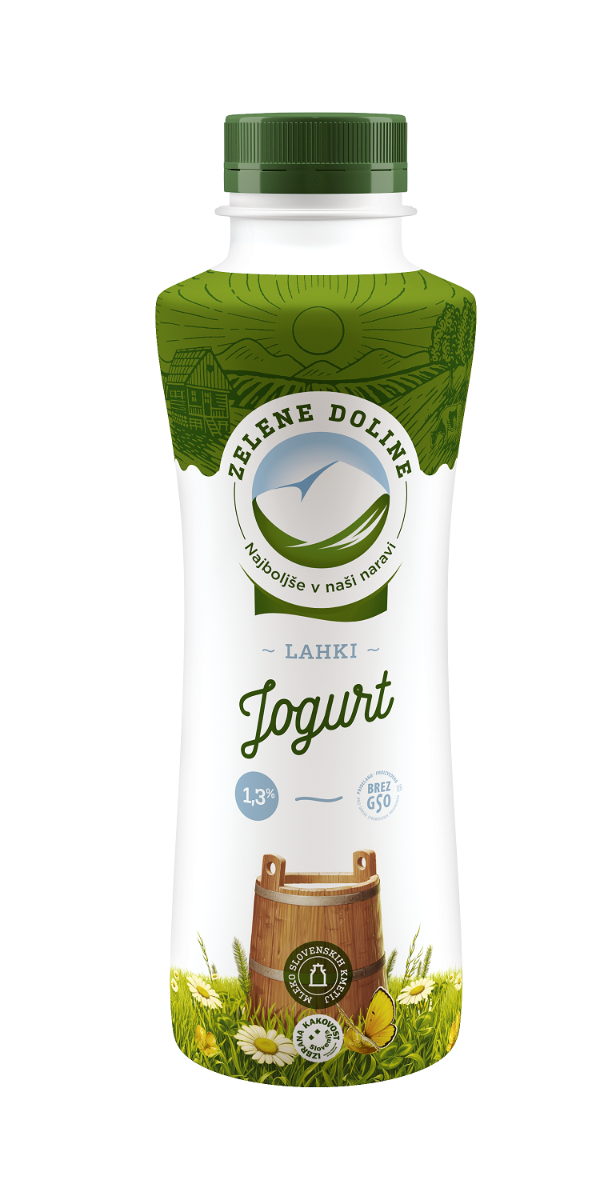 JOGURT TEKUĆI 1,3%mm LIGHT 500gr PET Zelene Doline