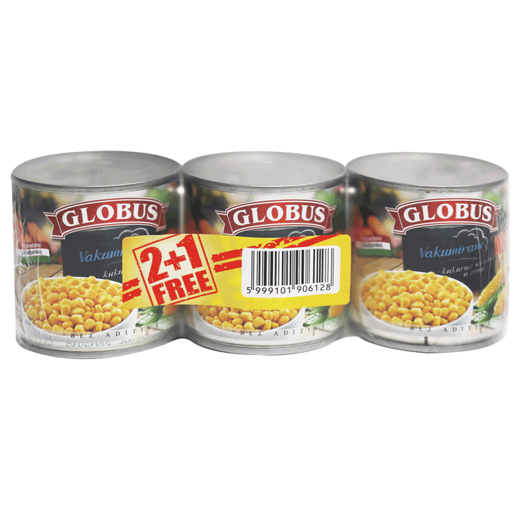 GLOBUS KUKURUZ SECERAC150g 2+1 GRATIS P-4