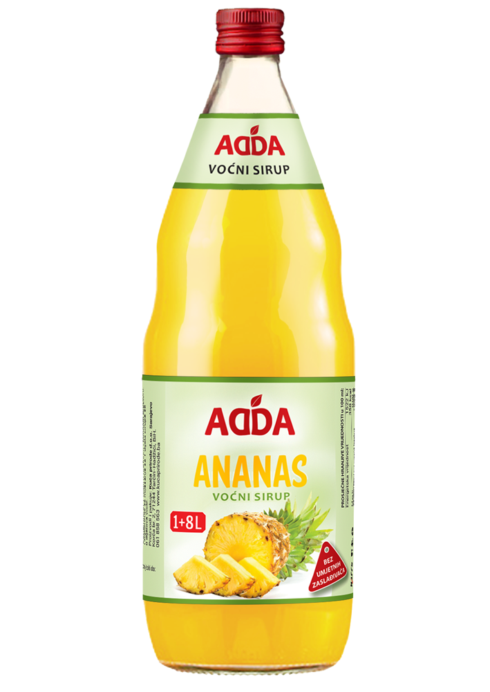VOĆNI SIRUP ANANAS ADDA 1l
