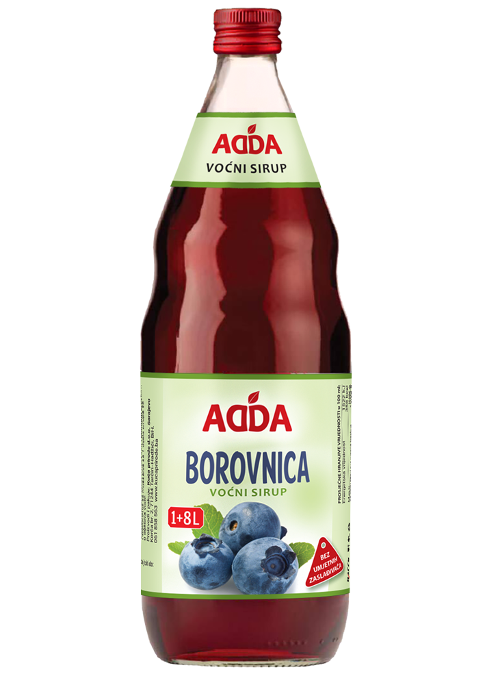 VOĆNI SIRUP BOROVNICA ADDA 1l
