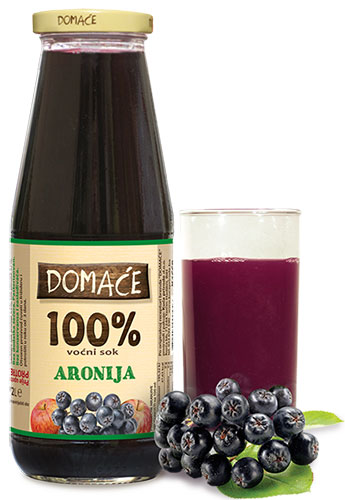 PRIRODNI SOK 100% OD ARONIJE 0,72lit. DOMAĆE 