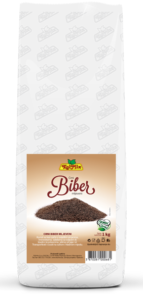 KOLMIX BIBER CRNI MLJEVENI 1000g P-8
