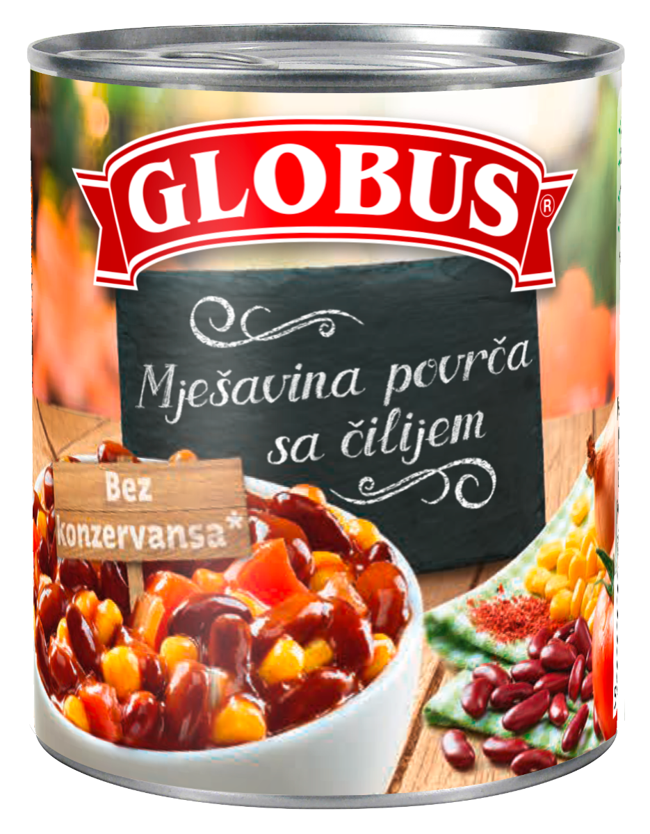 GLOBUS MJESAVINA POVRCA SA CILIJEM 400g P-12