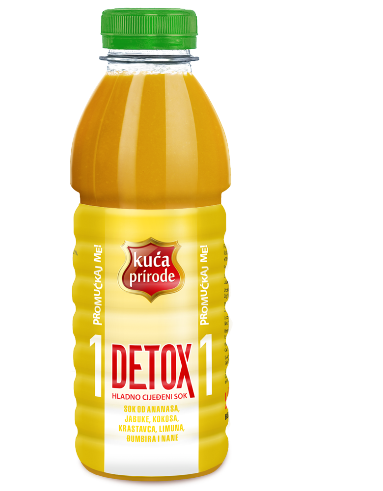 DETOX 1 HLADNO CIJEĐENI SOK 500ml KUĆA PRIRODE