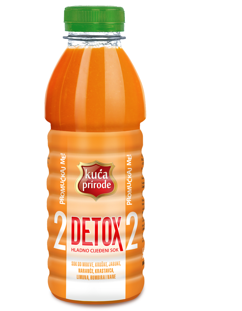 DETOX 2 HLADNO CIJEĐENI SOK 500ml KUĆA PRIRODE