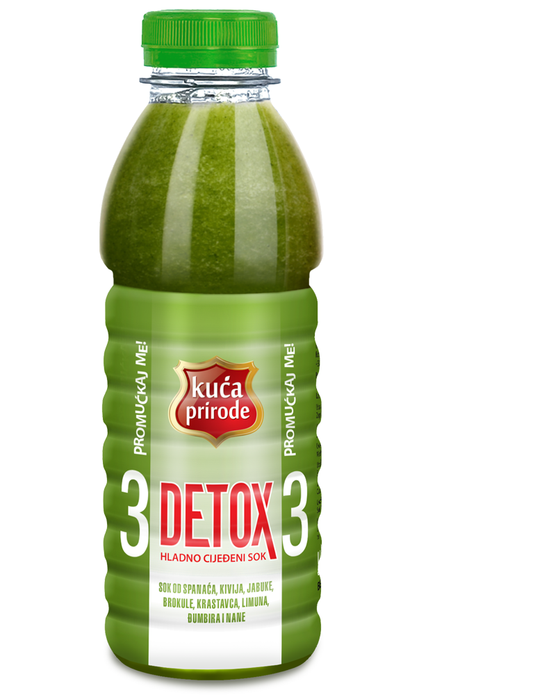 DETOX 3 HLADNO CIJEĐENI SOK 500ml KUĆA PRIRODE 