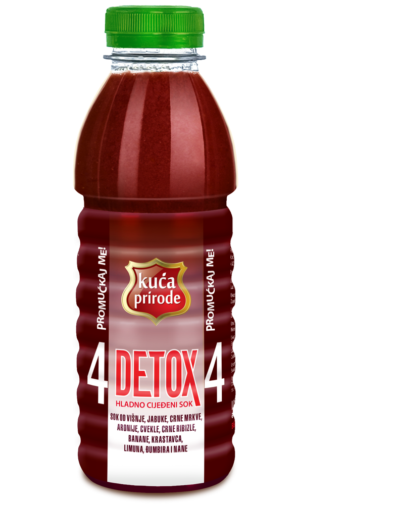 DETOX 4 HLADNO CIJEĐENI SOK 500ml KUĆA PRIRODE 