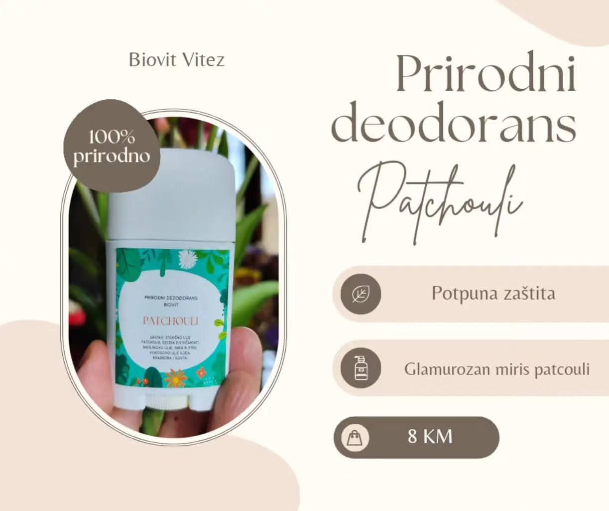 Prirodni deodorans od patchouli