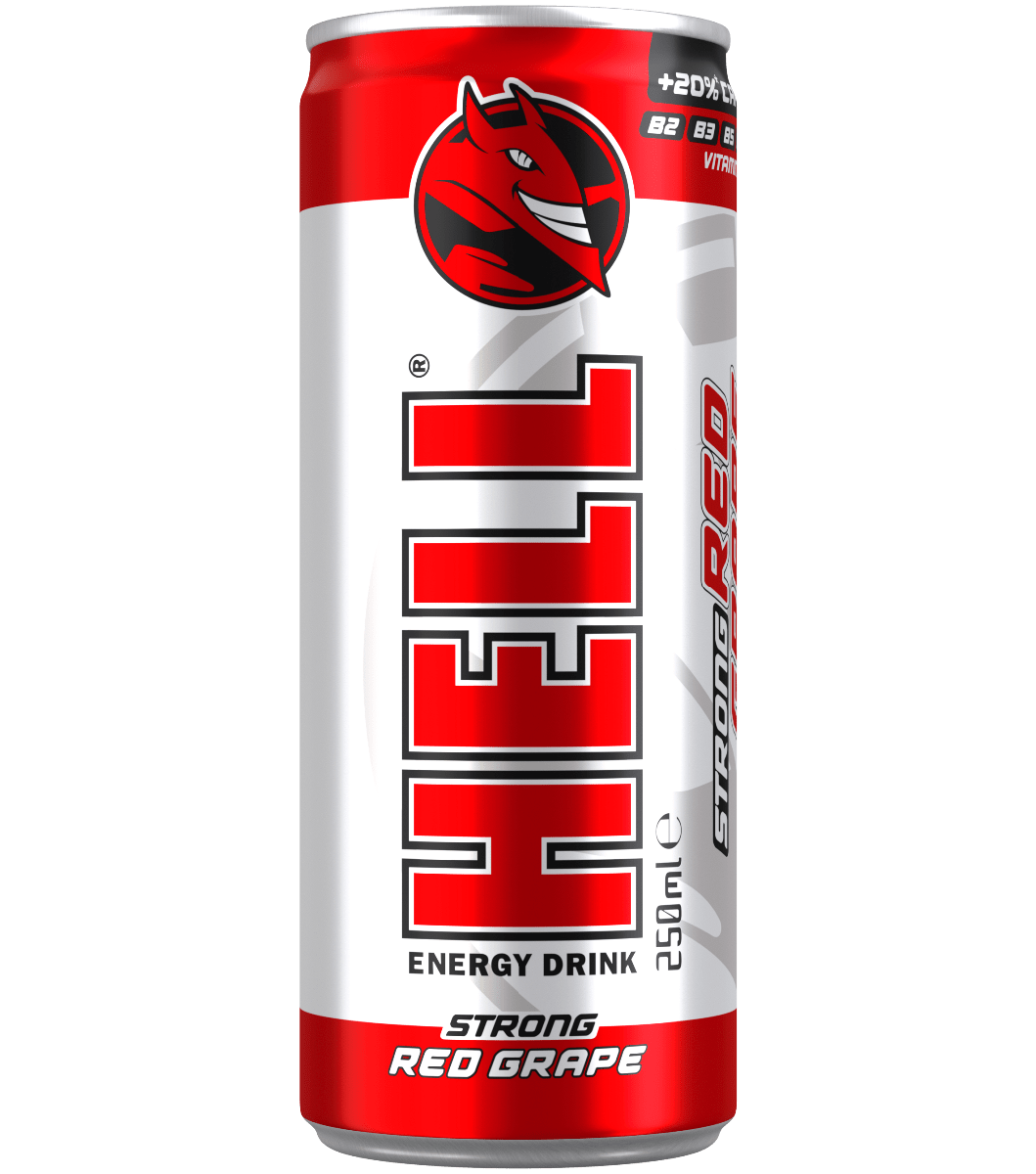 HELL ENERGY DRINK 250ml RED GRAPE P-24