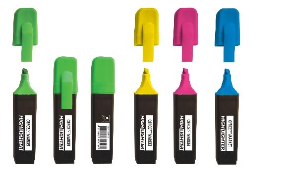 Flomaster signir OFFICE MARKET 2-5mm 4/1