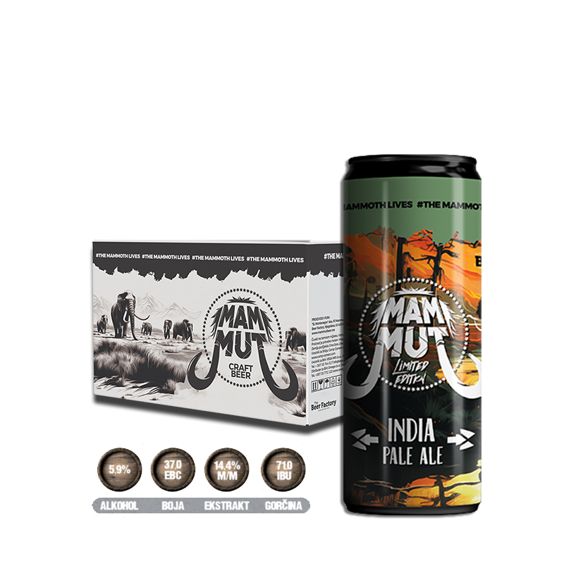 CRAFT PIVO IPA 0,33L limenka 5,9 % alk MammuT