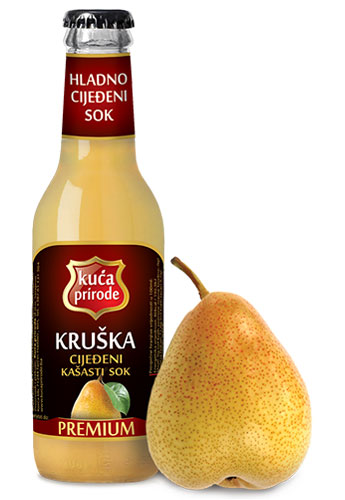 CIJEĐENI SOK OD KRUŠKE 200ml PREMIUM KUĆA PRIRODE