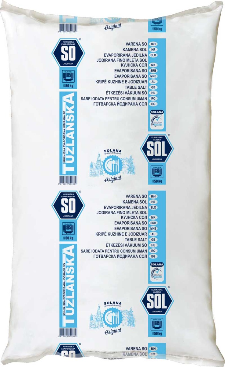 Kuhinjska varena jodirana so - 5/1 kg PE SOLANA TUZLA