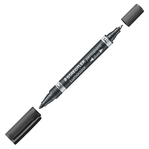 MARKER PERMANENTNI STAEDTLER OBOSTRANI 348-9 CRNI
