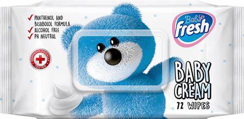 FRESH BABY VLAZNE MARAMICE PREMIUM CREAM FLIP TOP 72/1 P-12