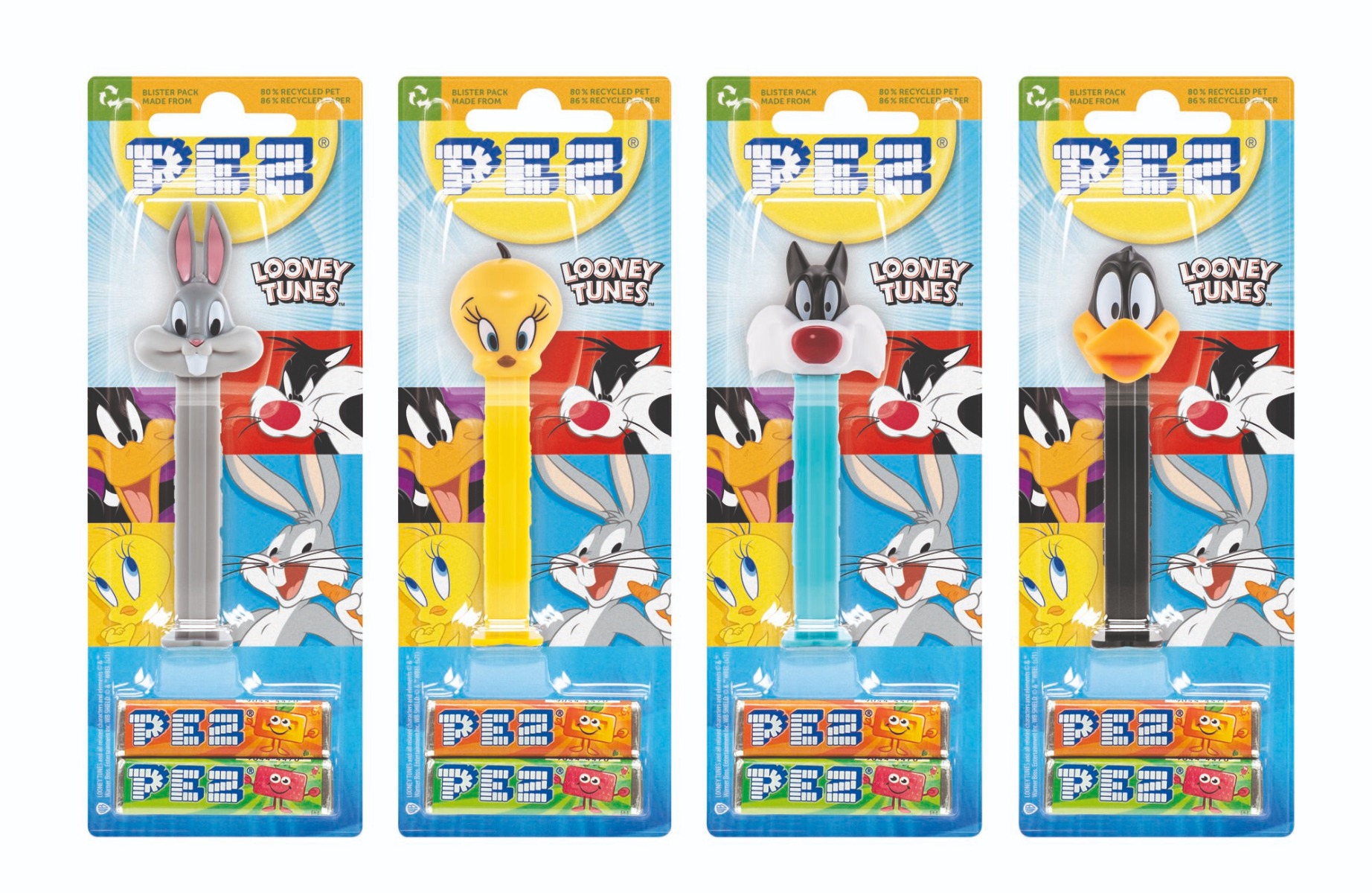 PEZ BLISTER 1+2 17gr LOONEY TUNES P-12