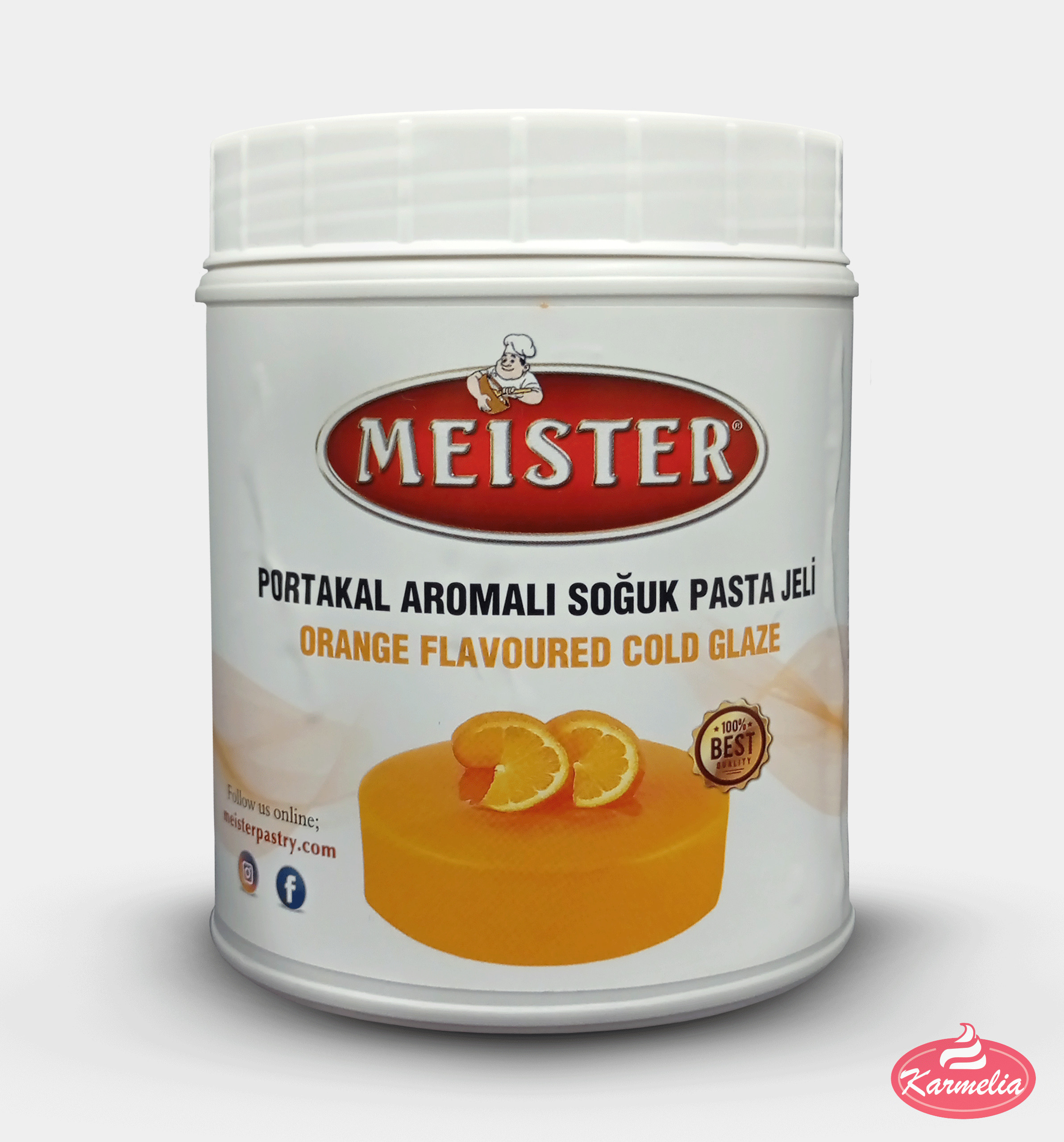 Meister Mirror Hladna Glazura 1kg - Narandža