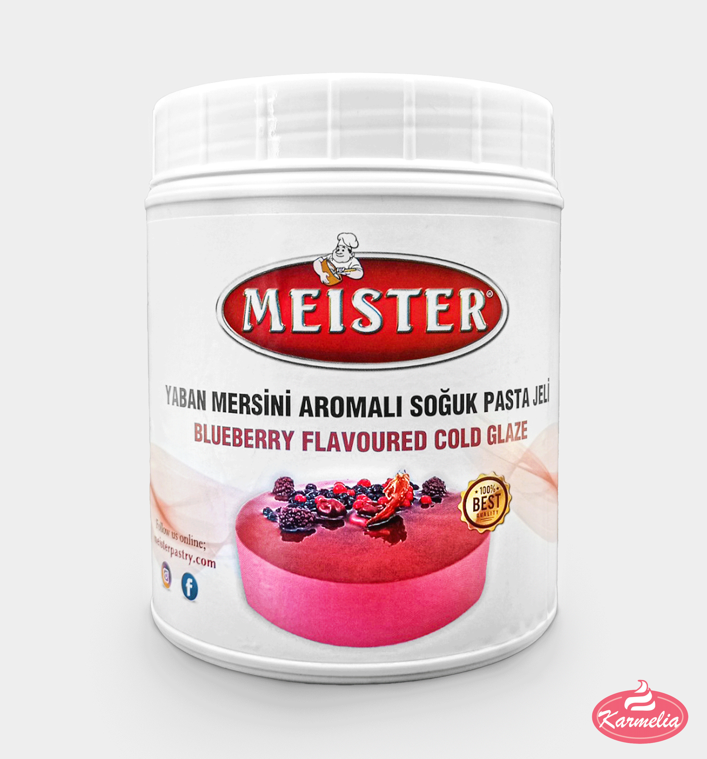 Meister Mirror Hladna Glazura 1kg - Borovnica