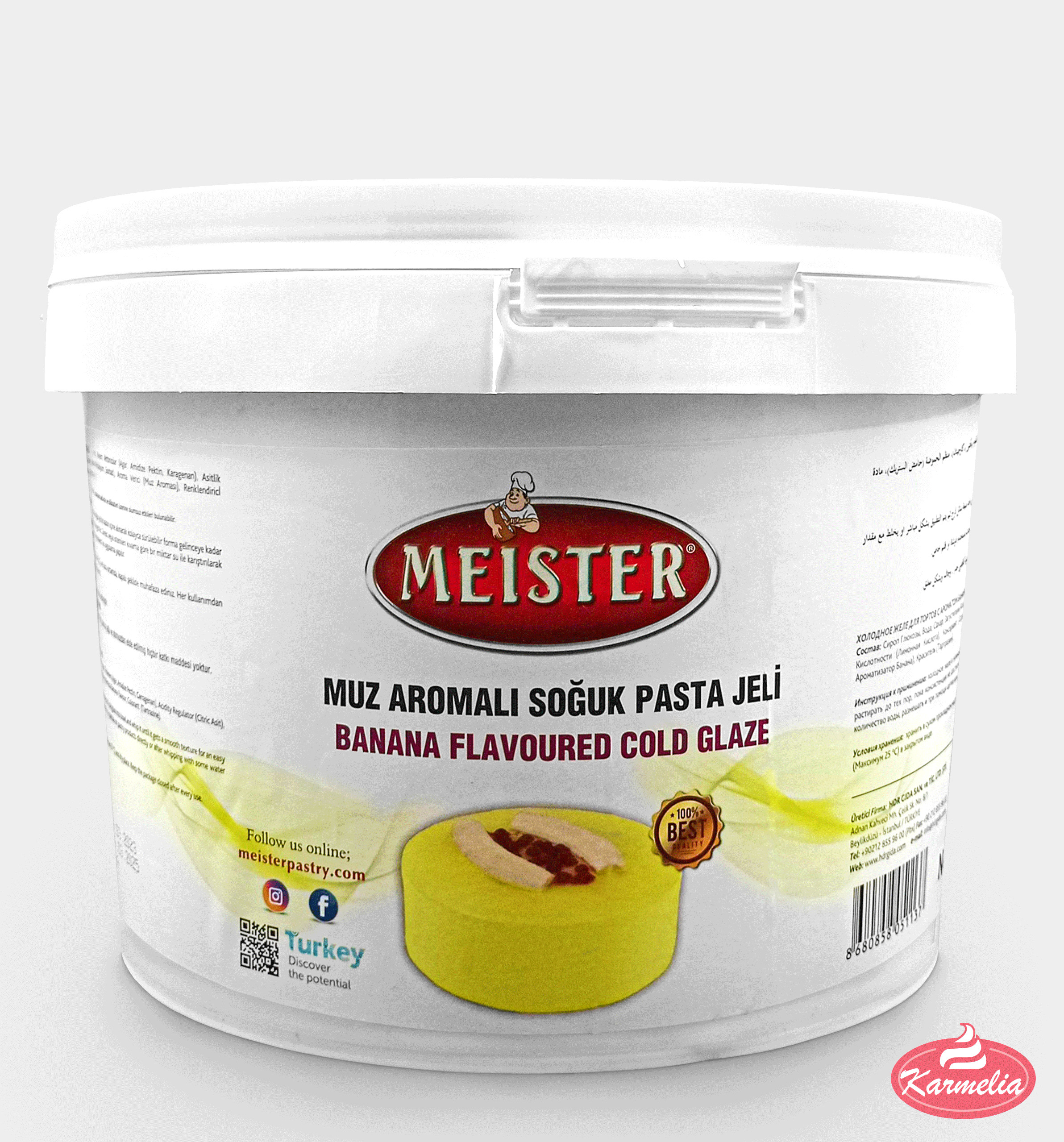 Meister Mirror Hladna Glazura 7kg - Banana
