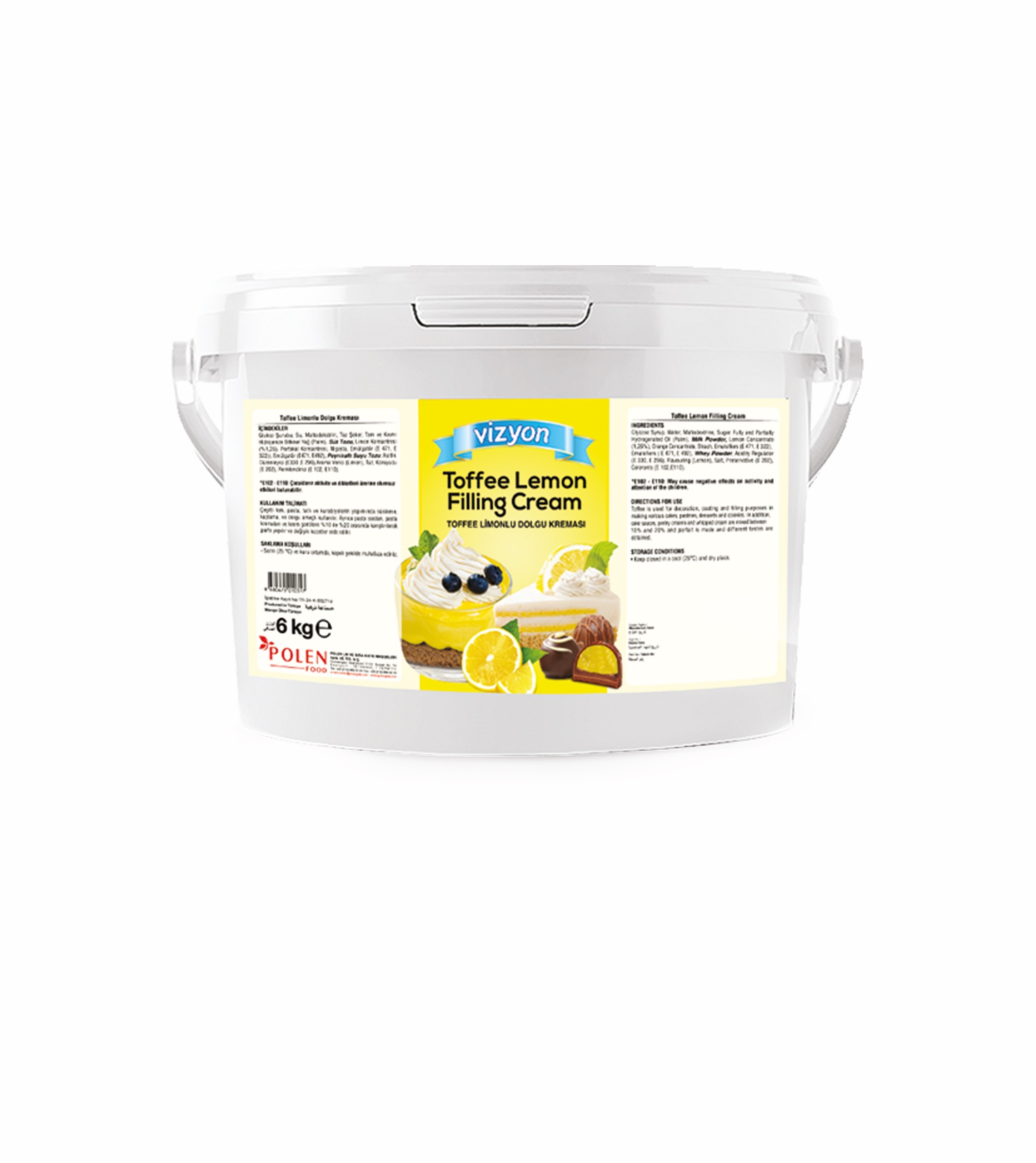 Toffe Krema Za Punjenje Limun 6 kg
